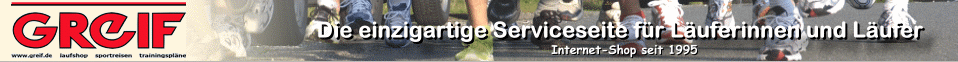 Die einzigartige Serviceseite f�r L�uferinnen und L�ufer